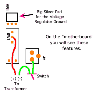 Schematic for wiring. Sorry! Get a graphical browser.